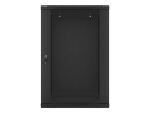 Lanberg WF01-6618-10B Rack 18U Wandmontiertes Regal Schwarz