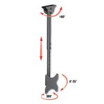 Techly ICA-CPLB-922L Halterung für Schilderdisplays 106,7 cm (42") Schwarz