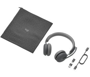Logitech 981-001311 Kopfhörer & Headset Kabellos Kopfband Büro/Callcenter USB Typ-C Bluetooth Graphit