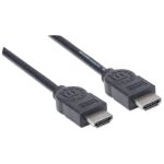 Manhattan High Speed HDMI-Kabel mit Ethernet-Kanal, HEC, ARC, 3D, 4K@30Hz, HDMI-Stecker auf HDMI-Stecker, geschirmt, schwarz, 5 m