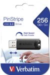 Verbatim PinStripe 3.0 - USB 3.0-Stick 256GB  - Schwarz