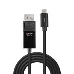 Lindy 43343 Videokabel-Adapter 3 m USB Typ-C DisplayPort Schwarz