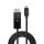 Lindy 43343 Videokabel-Adapter 3 m USB Typ-C DisplayPort Schwarz