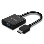 Lindy 38291 Videokabel-Adapter 0,1 m HDMI Typ A (Standard) VGA (D-Sub) Schwarz