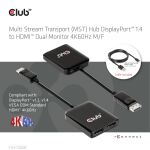 CLUB3D CSV-7200H Videosplitter DisplayPort 2x HDMI