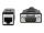 DELOCK Seriell RS-232/422/485 Adapter DB9 Stecker zu RJ45 Bu