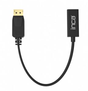 Inca IDTH-05 Videokabel-Adapter 0,2 m DisplayPort HDMI Typ A (Standard) Schwarz