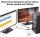 Inca IDTH-05 Videokabel-Adapter 0,2 m DisplayPort HDMI Typ A (Standard) Schwarz