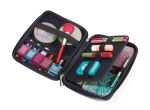 TROIKA CBO11/BK Kosmetik- & Maniküre-Etui Schwarz Leder, Samt
