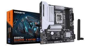 GIGABYTE B860M GAMING X WIFI6E Mainboard - Intel Core Ultra CPUs, 8+1+2+2 Phasen VRM, bis zu 9200MHz DDR5, 1xPCIe 5.0 + 1xPCIe 4.0 M.2, 2,5 GbE LAN, WIFI 6E, USB 4