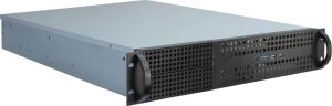 Inter-Tech 2U-2129N Rack Schwarz, Silber
