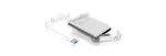 ICY BOX IB-AC703-U3, USB 3.2 Gen 1 zu 2,5" SATA Festplatten (9,5 mm Höhe) Adapter Kabel mit Schutzbox, Zugriff LED, USB 2.0 compatibel, weiß