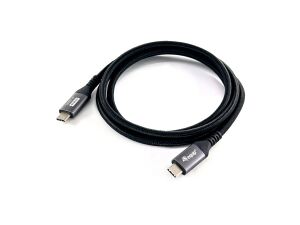 Equip USB 4 Gen 3 C zu C Kabel, M/M, 2,0 m, PD3.1 240W, 8K/60Hz, 40 Gbps, Schwarz