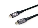 Equip USB 4 Gen 3 C zu C Kabel, M/M, 2,0 m, PD3.1 240W, 8K/60Hz, 40 Gbps, Schwarz