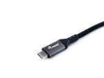 Equip USB 4 Gen 3 C zu C Kabel, M/M, 2,0 m, PD3.1 240W, 8K/60Hz, 40 Gbps, Schwarz