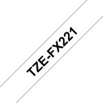 Brother TZE-FX221 Etiketten erstellendes Band Schwarz auf...