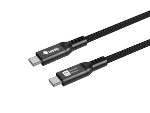 Equip USB 4 C auf C Kabel, 1.2m, PD240W, 8K/60Hz, 80 Gbit/s, Schwarz