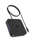 ICY BOX IB-DK4090-C, 12 in 1 DisplayLink® Hybrid Notebook DockingStation, 3x HDMI® 2.0, Gigabit LAN, 4x USB 3.2 Gen 1 Type-A, 2x USB 3.2 Gen 2 Type-C®, 1x Hea