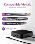 ICY BOX IB-DK4090-C, 12 in 1 DisplayLink® Hybrid Notebook DockingStation, 3x HDMI® 2.0, Gigabit LAN, 4x USB 3.2 Gen 1 Type-A, 2x USB 3.2 Gen 2 Type-C®, 1x Hea