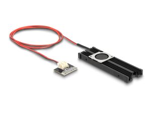 DeLOCK Kühlkörper mit Lüfter für M.2 SSD 2280 schwarz