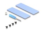 DeLOCK Kühlkörper mit Lüfter für M.2 SSD 2280 schwarz