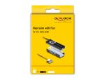 DeLOCK Kühlkörper mit Lüfter für M.2 SSD 2280 schwarz