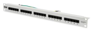 DIGITUS Patchpanel 1HE 25-Port Cat3 ungeschirmt ISDN grau