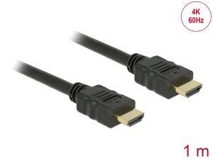 DELOCK HDMI Kabel Ethernet A -> A St/St 1.00m 4K Gold