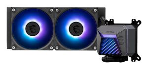 MSI MAG CORELIQUID A15 240 Hauptplatine, Prozessor All-in-One-Flüssigkeitskühler 12 cm Schwarz 1 Stück(e)
