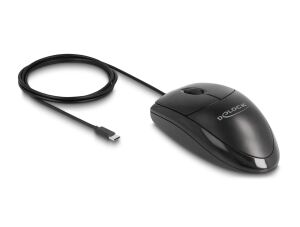 DeLOCK Optische USB Type-C Desktop Maus – Lautlos