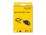 DeLOCK Optische USB Type-C Desktop Maus – Lautlos