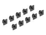 DELOCK Staubschutz f. RJ10 Buchse mit Griff 10 Stück schwarz