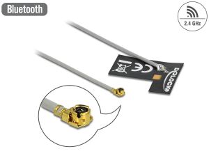 DeLOCK WLAN 802.11 b/g/n Antenne I-PEX Inc., MHF® I Stecker 2 dBi 1.13 10 cm FPC intern Klebemontage