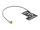 DeLOCK WLAN 802.11 b/g/n Antenne I-PEX Inc., MHF® I Stecker 2 dBi 1.13 10 cm FPC intern Klebemontage