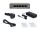 LevelOne GEP-0531 Netzwerk-Switch Unmanaged L2 Gigabit Ethernet (10/100/1000) Power over Ethernet (PoE) Desktop-/Wandmontage Grau