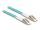 DeLOCK LWL Kabel mit Metallarmierung LC Duplex zu LC Duplex Multimode OM3 3 m