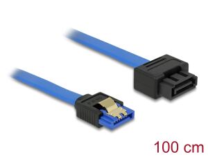 DELOCK SATA-Verl. SATA III -> SATA III Bu/St 1.00m bl
