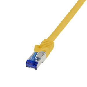 LogiLink C6A027S Netzwerkkabel Gelb 0,5 m Cat6a S/FTP (S-STP)
