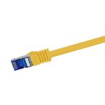 LogiLink C6A027S Netzwerkkabel Gelb 0,5 m Cat6a S/FTP (S-STP)