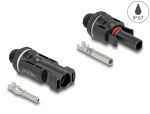 DELOCK DL4 Solar Konnektoren zum Crimpen, Stecker und Buchse