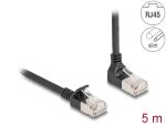 DeLOCK RJ45 Netzwerkkabel Cat.6A S/FTP Slim 90° oben...