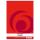 Herlitz 733436 Notizbuch A4 100 Blätter Rot, Weiß