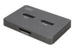 Digitus M.2 NVMe + M.2 SATA SSD Docking Station mit SD-Express Kartenleser, USB-C™