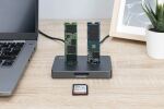 Digitus M.2 NVMe + M.2 SATA SSD Docking Station mit SD-Express Kartenleser, USB-C™
