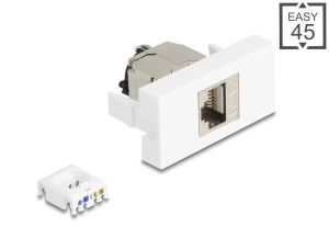 DELOCK Easy 45 Modul RJ45 Bu zu LSA Cat.6A STP Verschlusscl