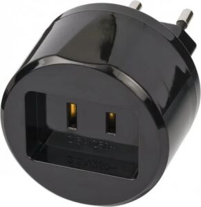 Brennenstuhl 1508500010 Netzstecker-Adapter Typ A Typ C (Euro-Stecker) Schwarz