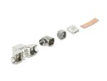 DeLOCK Keystone Modul RJ45 Buchse zu LSA Cat.6A werkzeugfrei 90° winkelbar geschirmt für Kabeldurchmesser von 6,0 - 8,5 mm