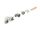 DeLOCK Keystone Modul RJ45 Buchse zu LSA Cat.6A werkzeugfrei 90° winkelbar geschirmt für Kabeldurchmesser von 6,0 - 8,5 mm