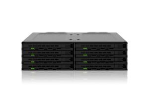 Icy Dock MB038SP-B Speicherlaufwerksgehäuse HDD / SSD-Gehäuse Schwarz 2.5"
