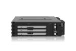 Icy Dock MB038SP-B Speicherlaufwerksgehäuse HDD / SSD-Gehäuse Schwarz 2.5"